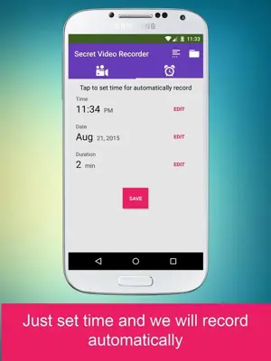 Secret Video Recorder android App screenshot 4